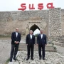 Yaşar Gülər, Zakir Həsənov və İrakli Çikovani Şuşa şəhərində bir araya gəliblər